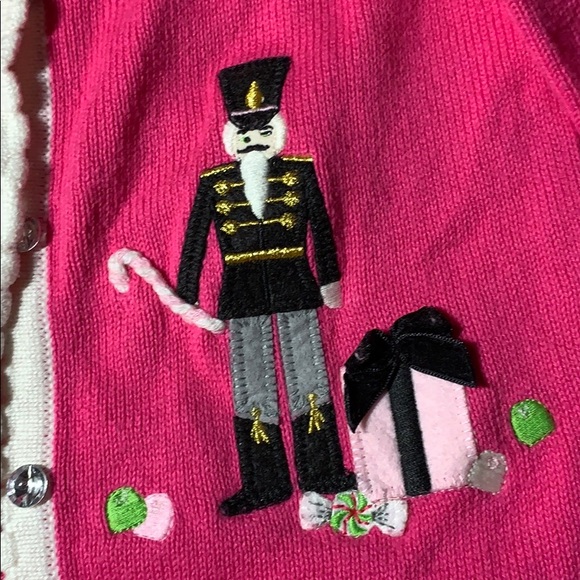 nutcracker pink sweater